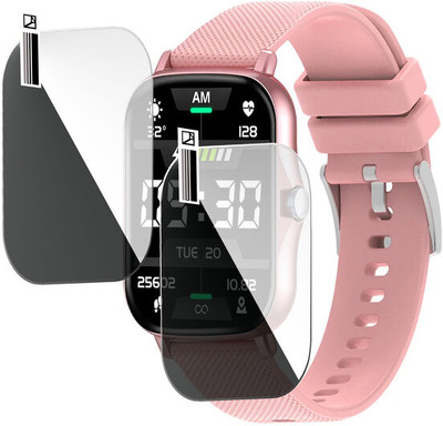 HIDEOUS Edge To Edge Screen Guard for pTron Pulsefit F21 Plus(Pack of 2)