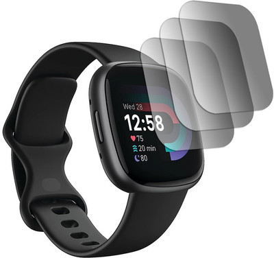 hirdesh Edge To Edge Screen Guard for Fitbit Versa 4(Pack of 3)