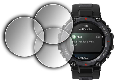 ejzatex Edge To Edge Screen Guard for AMAZFIT T-REX PRO SMARTWATCH(Pack of 3)
