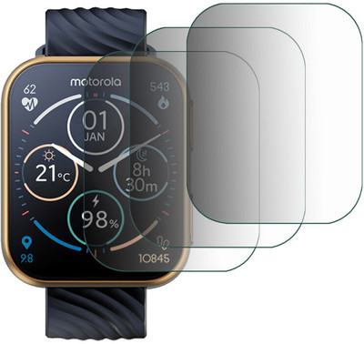 YCHROZE Edge To Edge Screen Guard for Motorola Moto Watch 200(Pack of 3)