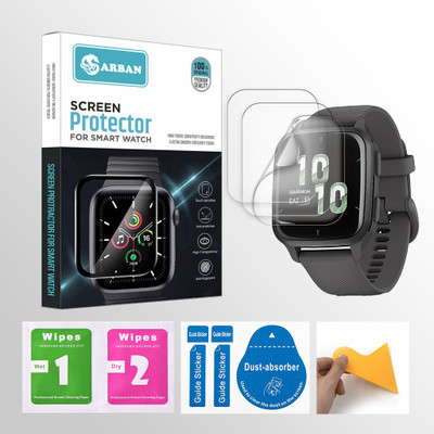 ARBAN Edge To Edge Screen Guard for Garmin Venu Sq Music 1.3 inch Smartwatch 3 PROTECTOR + 3 WIPES + 3 DUST REMOVAL STICKER + 1 WIPER(Pack of 3) ARBAN Edge To Edge Screen Guard for Garmin Venu Sq Music 1.3 inch Smartwatch 3 PROTECTOR + 3 WIPES + 3 DUST REMOVAL STICKER + 1 WIPER(Pack of 3)