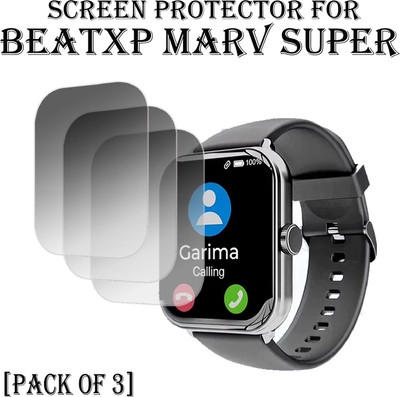 EJZATI Edge To Edge Screen Guard for BEATXP MARV SUPER SMARTWATCH(Pack of 3)
