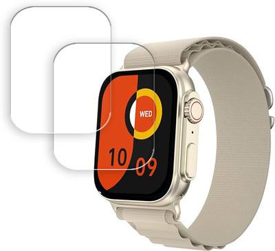 ARBAN Edge To Edge Screen Guard for Fire-Boltt Gladiator + 1.96 inch SMARTWATCH SCREEN GUARD(Pack of 2)