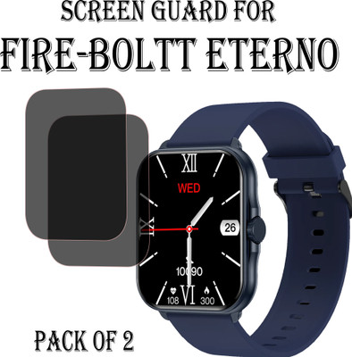 ejzatex Edge To Edge Screen Guard for FIRE BOLTT ETERNO SMARTWATCH(Pack of 2)