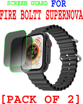 EJZATI Edge To Edge Screen Guard for FIRE BOLTT SUPERNOVA SMARTWATCH(Pack of 2)