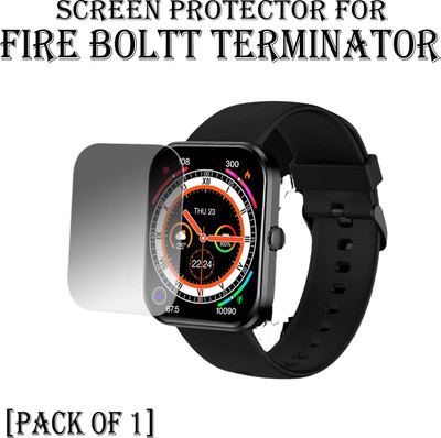 EJZATI Edge To Edge Screen Guard for FIRE BOLTT TERMINATOR SMARTWATCH(Pack of 1)