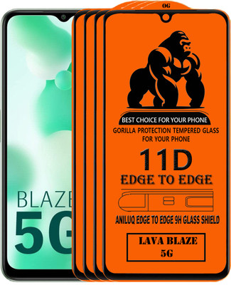 ANILUQ Edge To Edge Screen Guard for LAVA BLAZE 5G(Pack of 1)