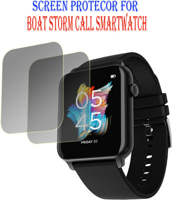EJZATEX Edge To Edge Screen Guard for BOAT STORM CALL SMARWATCH(Pack of 2)