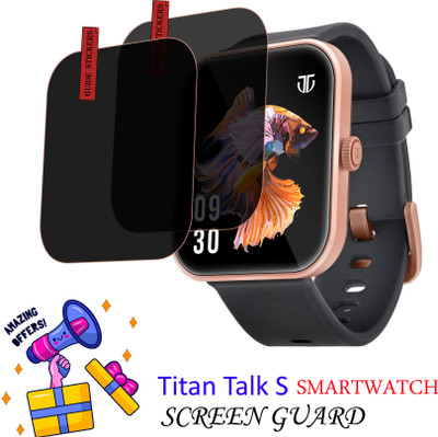 EJZATI Edge To Edge Screen Guard for TITAN TALK S SMARTWATCH SCREEN GUARD(Pack of 2)