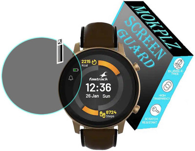 MOKPLZ Edge To Edge Screen Guard for FASTRACK REFLEX PLAY PLUS CLASSIC SMARTWATCH(Pack of 1)