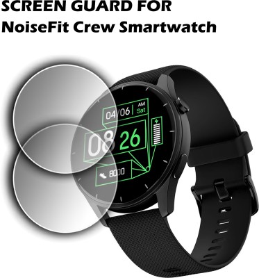 ejzatex Edge To Edge Screen Guard for NOISEFIT CREW SMARTWATCH(Pack of 2)