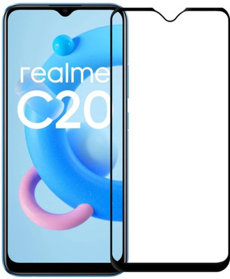 Vigorous Edge To Edge Tempered Glass for Realme C20 , C21 , C25(Pack of 1)