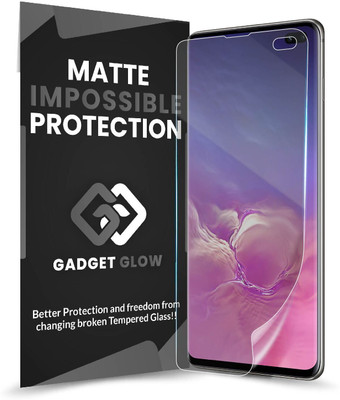 Gadget Glow Edge To Edge Screen Guard for Samsung Galaxy S10 Plus, Samsung S10 Plus, 4 Layer Unbreakable Membrane with Easy Installation(Pack of 1)