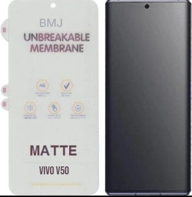 bmj Edge To Edge Screen Guard for vivo V50 5G, 3 LAYER FRONT MATTE(Pack of 1)