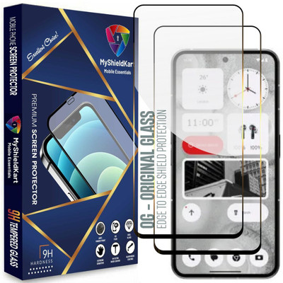 MyShieldKart Edge To Edge Screen Guard for Nothing Phone 2 (6.7 Inch)**NeoShield**Millitary Grade-Anti Explosion-Tempered Glass/Full Screen Coverage-Edge to Edge/9H Hardness/With Easy Installation Kit(Pack of 2)