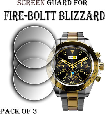 ejzatex Edge To Edge Screen Guard for FIRE BOLTT BLIZZARD SMARTWATCH(Pack of 3)