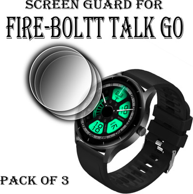 EJZATI Edge To Edge Screen Guard for FIRE BOLTT TALK GO SMARTWATCH SCREEN GUARD(Pack of 3)