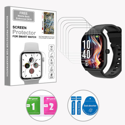 ARBAN Edge To Edge Screen Guard for WC-Titan Smart 3 1.96 inch (FREE 1 MOBILE EMBOSSED SKIN) SMARTWATCH SCREEN GUARD(Pack of 5)