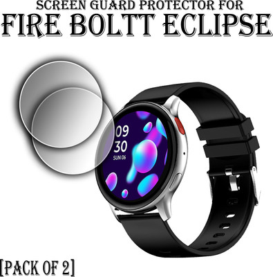 ejzatex Edge To Edge Screen Guard for FIRE BOLTT ECLIPSE SMARTWATCH SCREEN GUARD(Pack of 2)