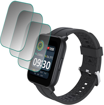 YCHROZE Edge To Edge Screen Guard for Realme TechLife Watch SZ100(Pack of 3)