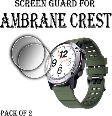 ejzatex Edge To Edge Screen Guard for AMBRANE WISE CREST SMARTWATCH(Pack of 2)