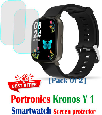 RapTag Edge To Edge Screen Guard for No 1:- portronics kronos Y1(Pack of 2)