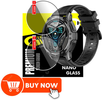 KANCHA Edge To Edge Screen Guard for NOISEFIT FORCE PLUS SMART WATCH(Pack of 2)
