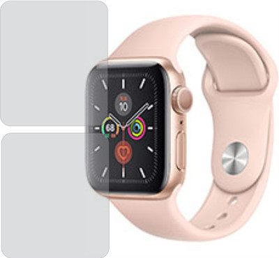 TELTREK Edge To Edge Screen Guard for Apple Watch Series 5 Aluminum 44mm(Pack of 2)