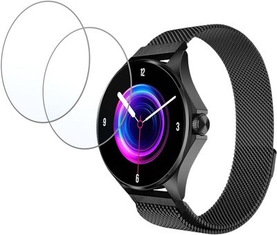 CUBES Edge To Edge Screen Guard for BeatXP Nuke Smart Watch | 1.32 Inch | Soft and Flexible | Touch Sensitive | Unbreakable | Ultra Thin High Grade 9H Hydrogel TPU Film ( Not a Tempered Glass )(Pack of 2)