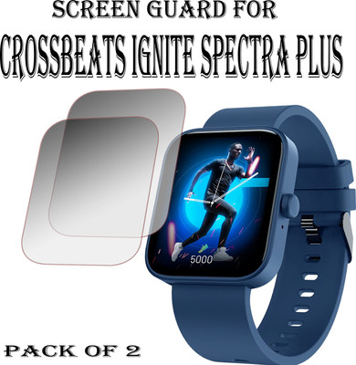 EJZATI Edge To Edge Screen Guard for CROSSBEATS IGNITE SPECTRA PLUS SMARTWATCH(Pack of 2)