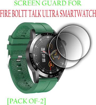 ejzatex Edge To Edge Screen Guard for FIRE BOLTT TALK ULTRA SMARTWATCH(Pack of 2)