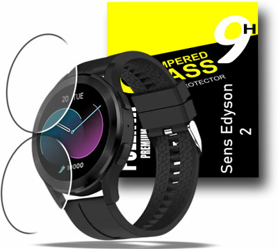 KANCHA Edge To Edge Screen Guard for SENS EDYSON 2 Smartwatch with 1.32 Round IPS Display with BT Calling(Pack of 2)