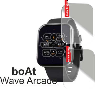JSGROWITTECH Edge To Edge Screen Guard for boAt Wave Arcade(Pack of 2)