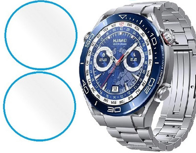 CUBES Edge To Edge Screen Guard for Huawei Watch Ultimate, | 1.5 Inches | Soft and Flexible | Touch Sensitive | Unbreakable | Ultra Thin TPU Film (Not a Glass Tempered)(Pack of 2)