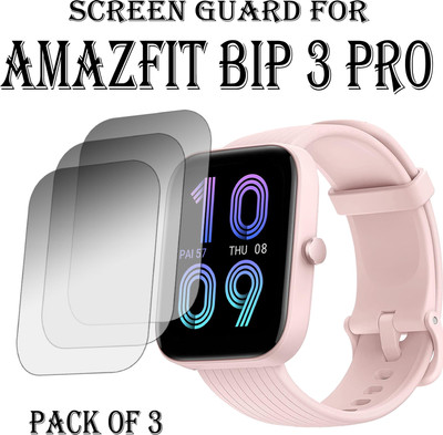 EJZATEX Edge To Edge Screen Guard for AMAZFIT BIP 3 PRO SMARTWATCH(Pack of 3)