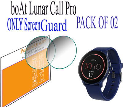 HIDEOUS Edge To Edge Screen Guard for boAt Lunar Call Pro(Pack of 2)