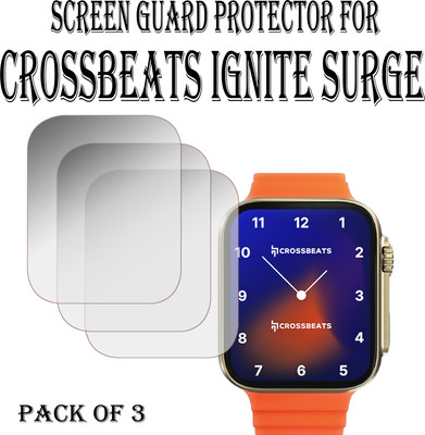 EJZATI Edge To Edge Screen Guard for CROSSBEATS IGNITE SURGE SMARTWATCH SCREEN GUARD(Pack of 3)