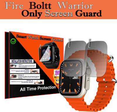 daffin Edge To Edge Screen Guard for Fire-Boltt Warrior(Pack of 2)