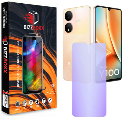 BizzBoxx Edge To Edge Screen Guard for vivo Y100 5G, Anti Blue finish(Pack of 1)
