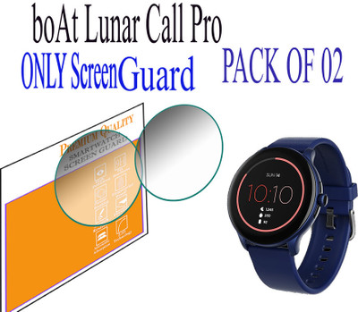 daffin Edge To Edge Screen Guard for boAt Lunar Call Pro(Pack of 2)