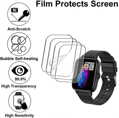 KANCHA Edge To Edge Screen Guard for NOISE COLORFIT PULSE GO BUZZ SMART WATCH(Pack of 2)