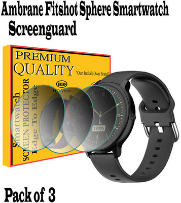 EZGER Edge To Edge Screen Guard for ambrane fitshot sphere(Pack of 3)