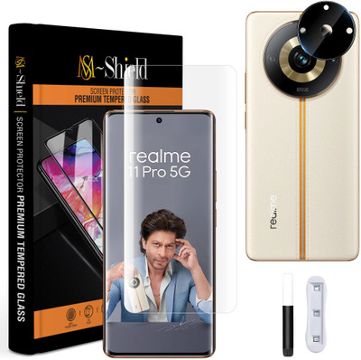 MS-Shield Edge To Edge Screen Guard for Realme 11 Pro 5G, With Camera Lens Protector(Pack of 1)