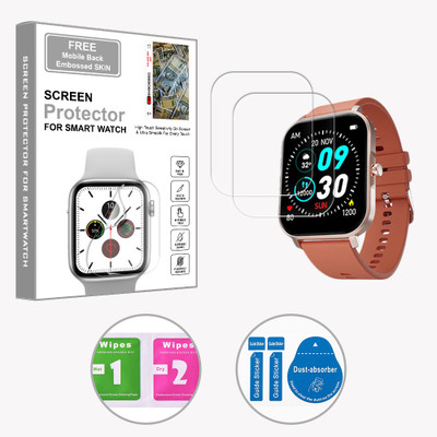 ARBAN Edge To Edge Screen Guard for Fire-Boltt Epic plus 1.83 inch (FREE 1 MOBILE EMBOSSED SKIN) SMARTWATCH SCREEN GUARD(Pack of 2)