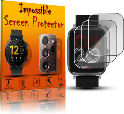 FCS Edge To Edge Screen Guard for Watch Mystiq(Pack of 3)