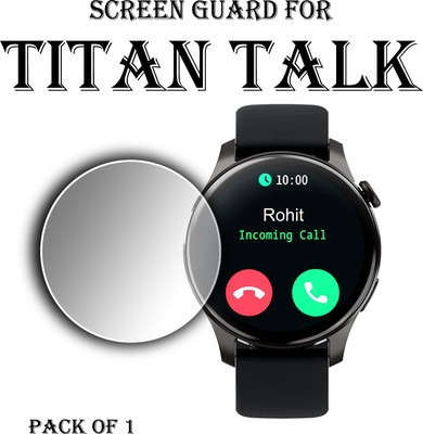 EJZATI Edge To Edge Screen Guard for TITAN TALK SMARTWATCH(Pack of 1)