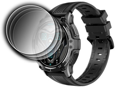 DOUMOF Edge To Edge Screen Guard for NoiseFit Force Plus SMARTWATCH(Pack of 3)