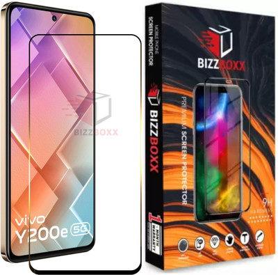BizzBoxx Edge To Edge Screen Guard for Vivo Y200e 5G, Y200e 5G, Y 200e 5G, Vivo Y200e, Vivo Y200 e 5G, tempered glass, gorilla glass, screen guard, temper glass(Pack of 1)