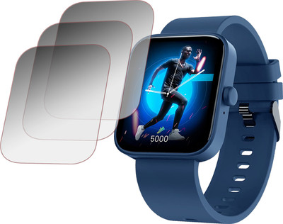 ejzatex Edge To Edge Screen Guard for CROSSBEATS IGNITE SPECTRA PLUS SMARTWATCH(Pack of 3)