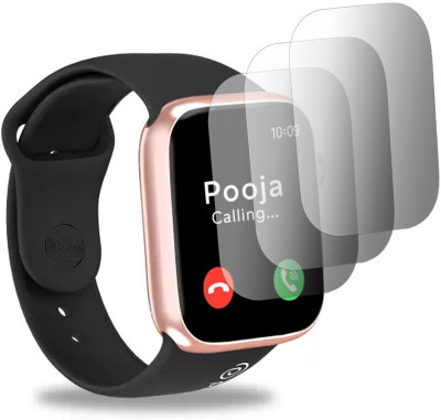 DOUMOF Edge To Edge Screen Guard for pTron Pulsefit P61 SMARTWATCH(Pack of 3)